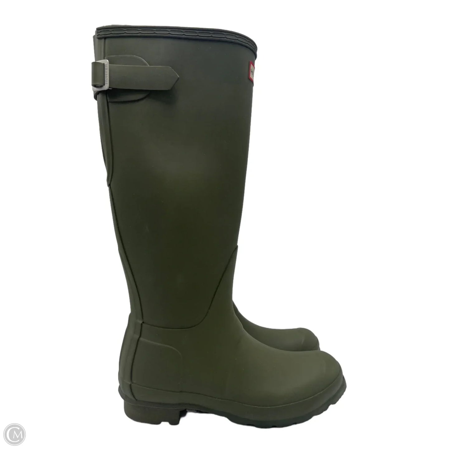 Boots Mid-calf Heels By Hunter In Green, Size: 6