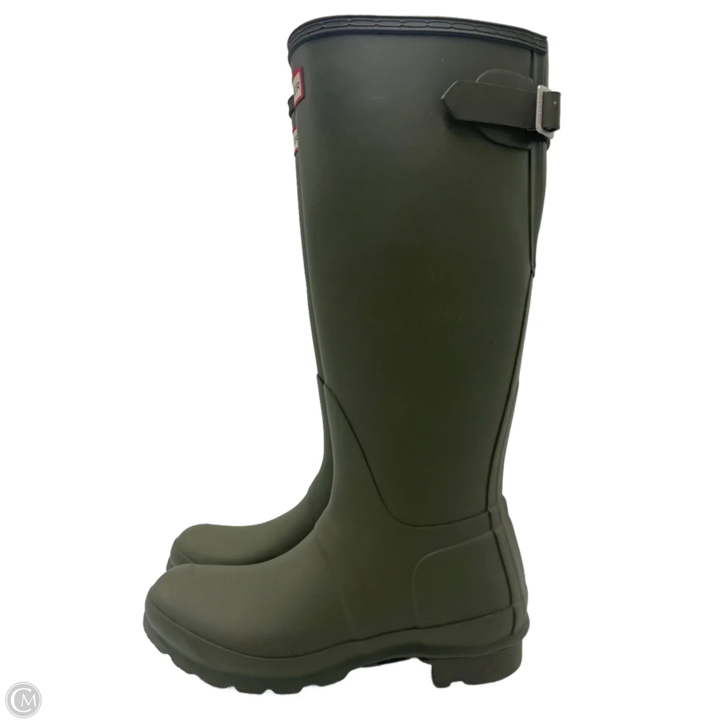 Boots Mid-calf Heels By Hunter In Green, Size: 6