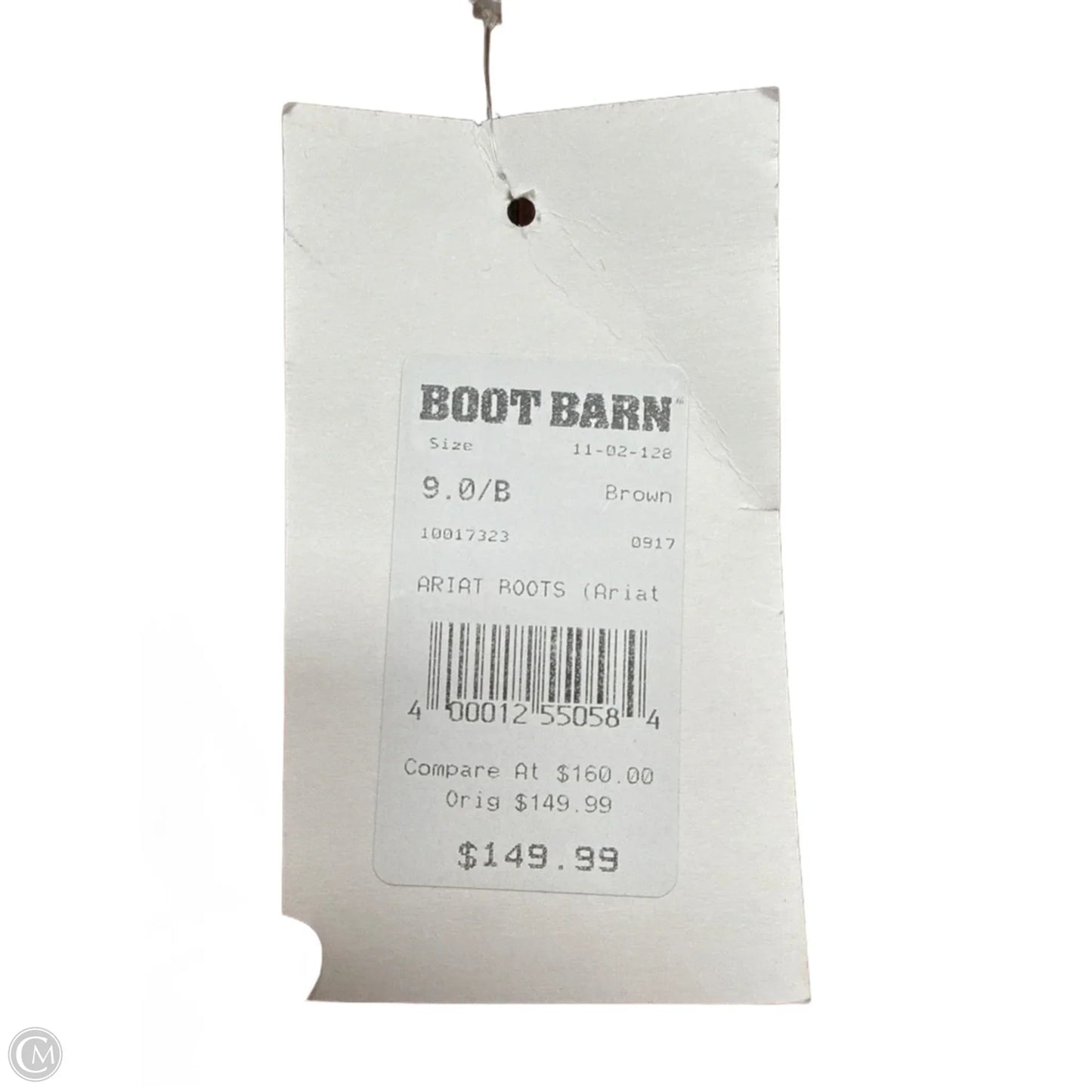 New! Boots Ankle Heels By Ariat In Brown, Size: 9