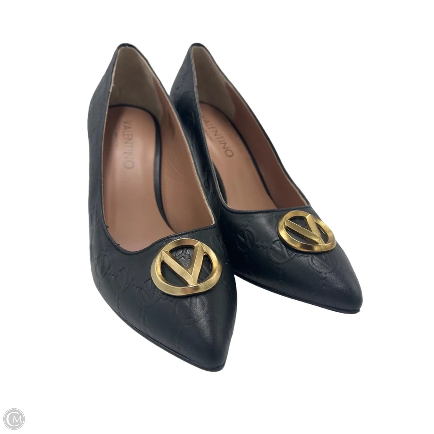 Shoes Designer By Valentino-Mario In Black, Size: 10