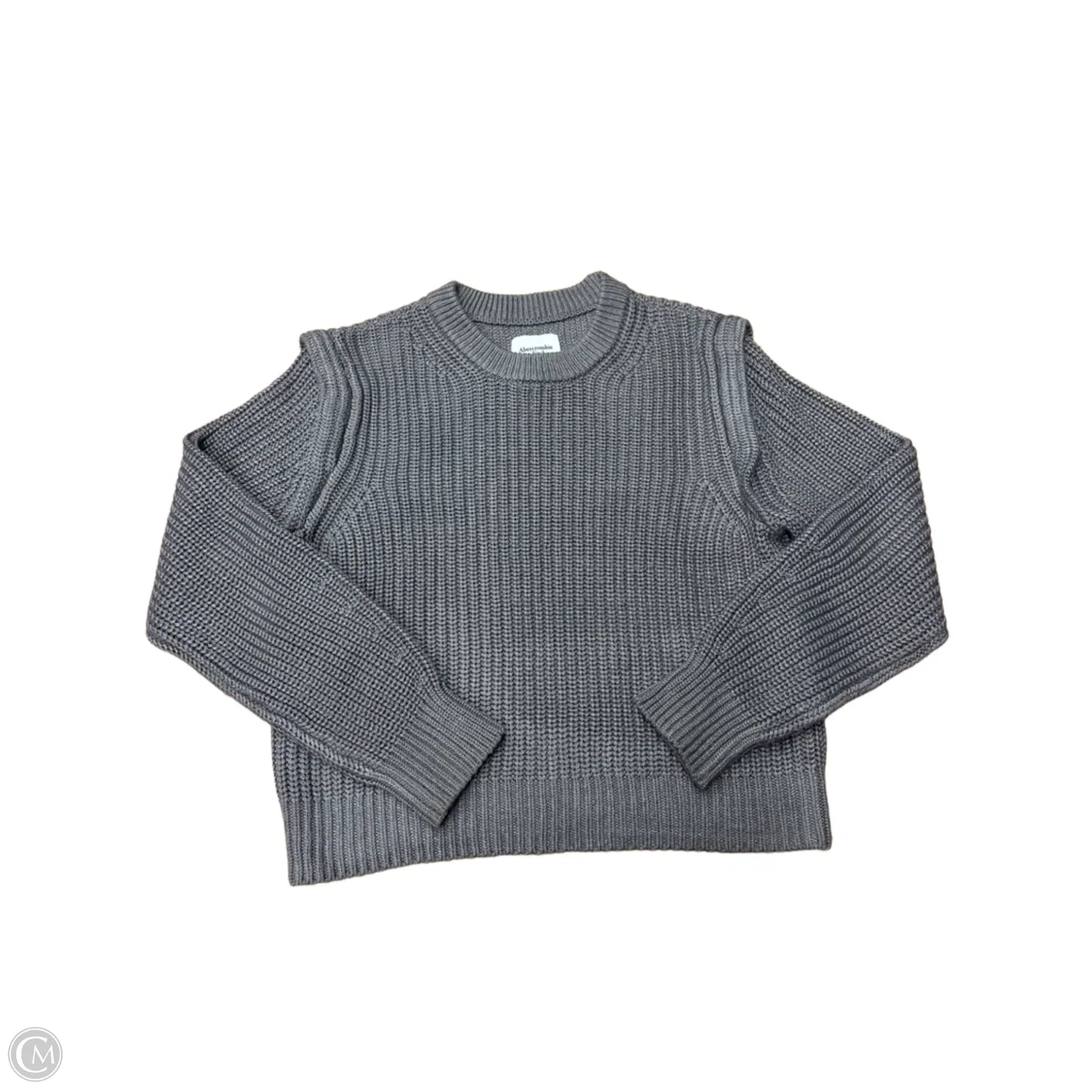 Sweater By Abercrombie And Fitch In Grey, Size: L