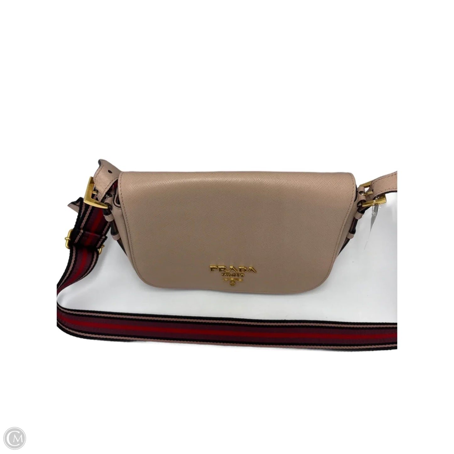 Prada Saffiano Flap Cipria Luxury Crossbody Handbag