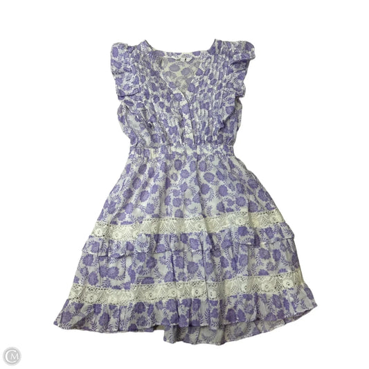 Dress Casual Short By Bb Dakota In Purple & White, Size: Xs