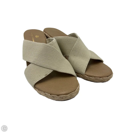 Shoes Espadrille Heels Block By Tommy Bahama In Cream, Size: 7.5