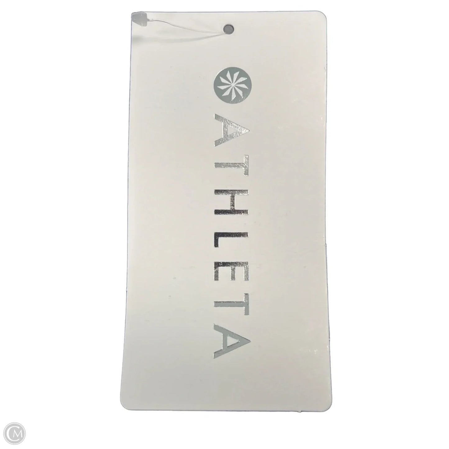 Athletic Top Long Sleeve Collar By Athleta In Black & Blue, Size: M
