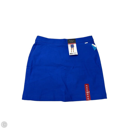 New! Athletic Skort By Rafaella In Blue, Size: Xl