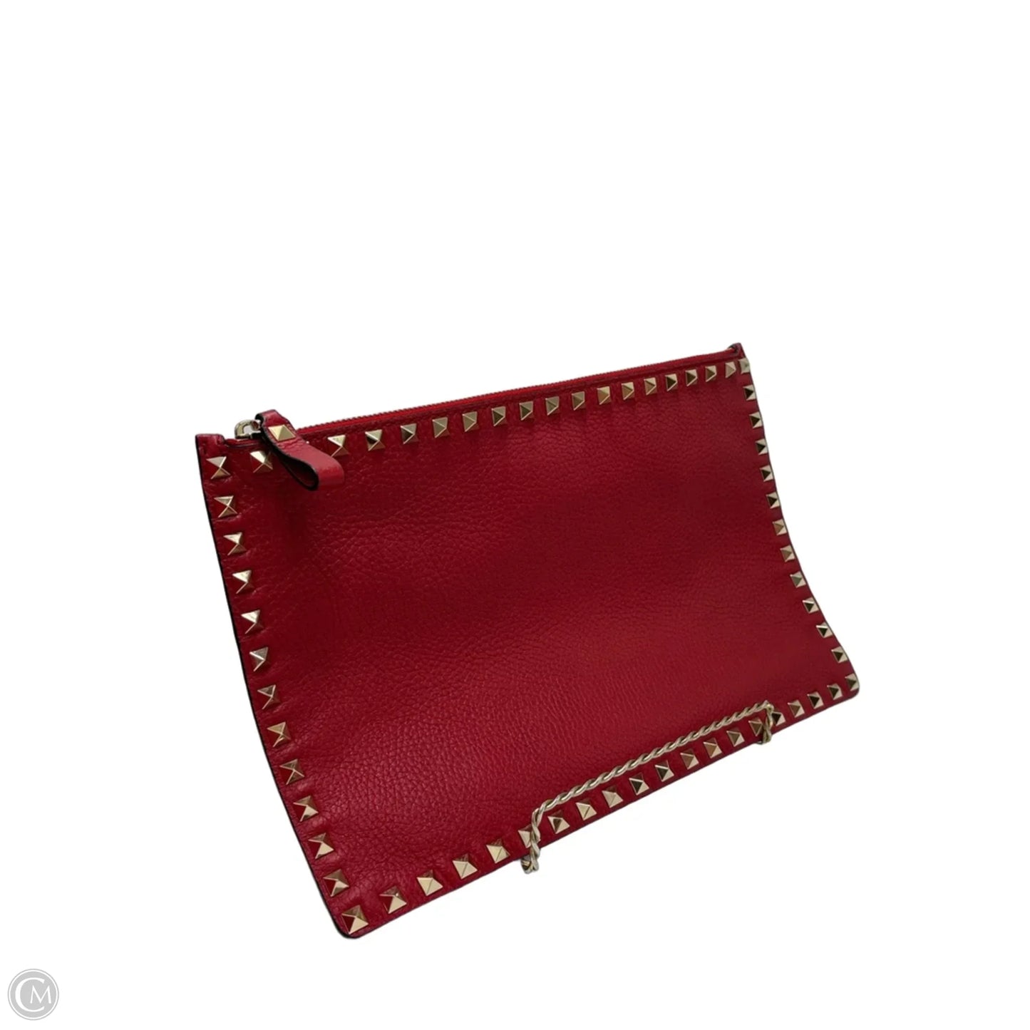 Valentino-Garavani Rockstud Zip Pouch Luxury Clutch