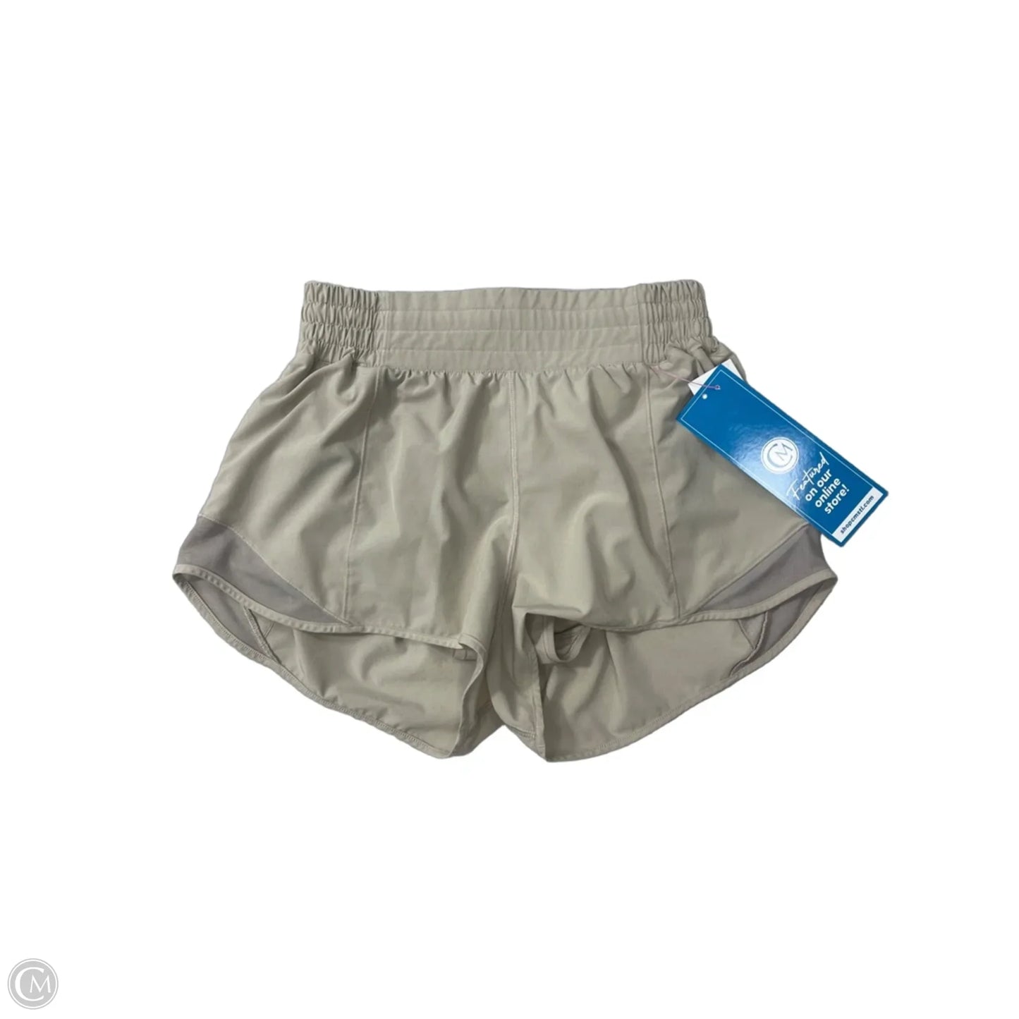 Athletic Shorts By Lululemon In Tan, Size: S