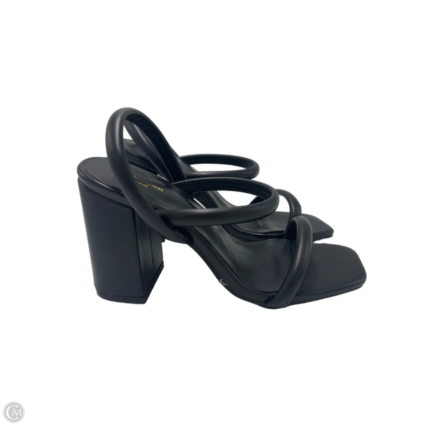 Shoes Heels Block By Pretty Little Thing In Black, Size: 6
