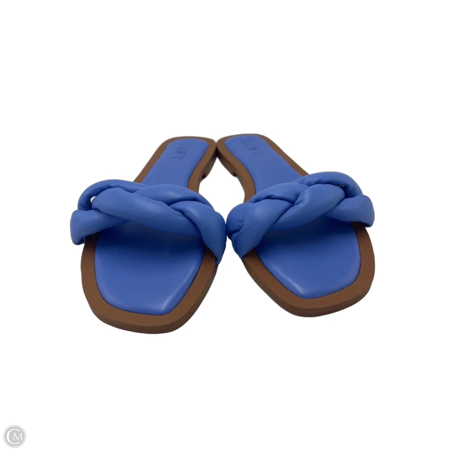 Like New! Sandals Flats By Loft In Blue, Size: 8