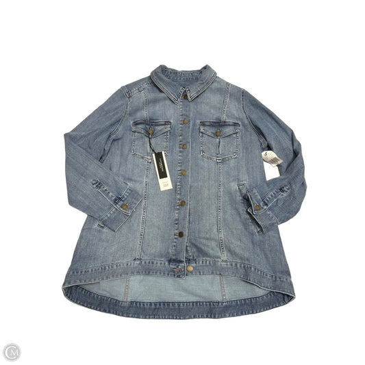 New! Jacket Denim By Liverpool In Blue Denim, Size: 2x
