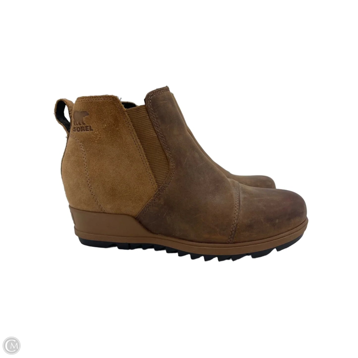 Shoes Designer Boots By Sorel In Brown, Size: 7