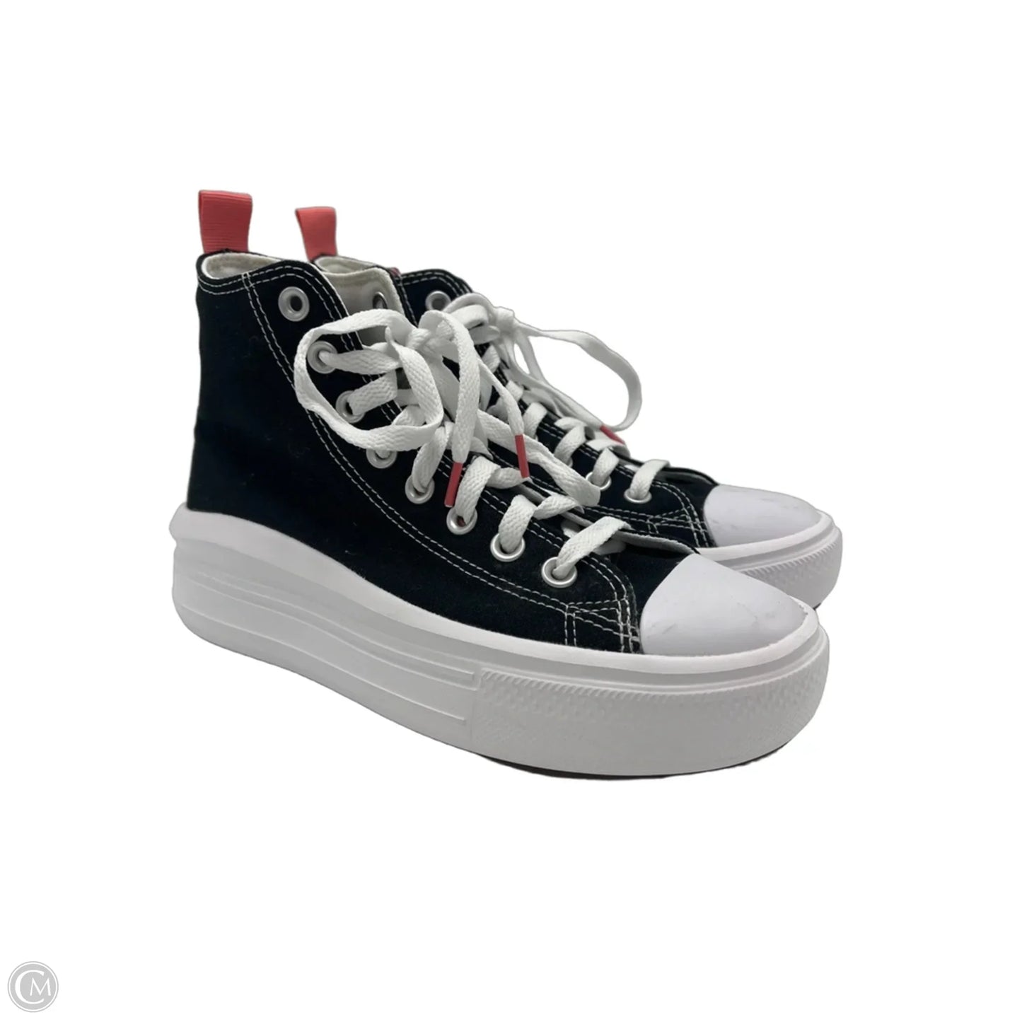 Shoes Sneakers By Converse In Black & Pink, Size: 7.5