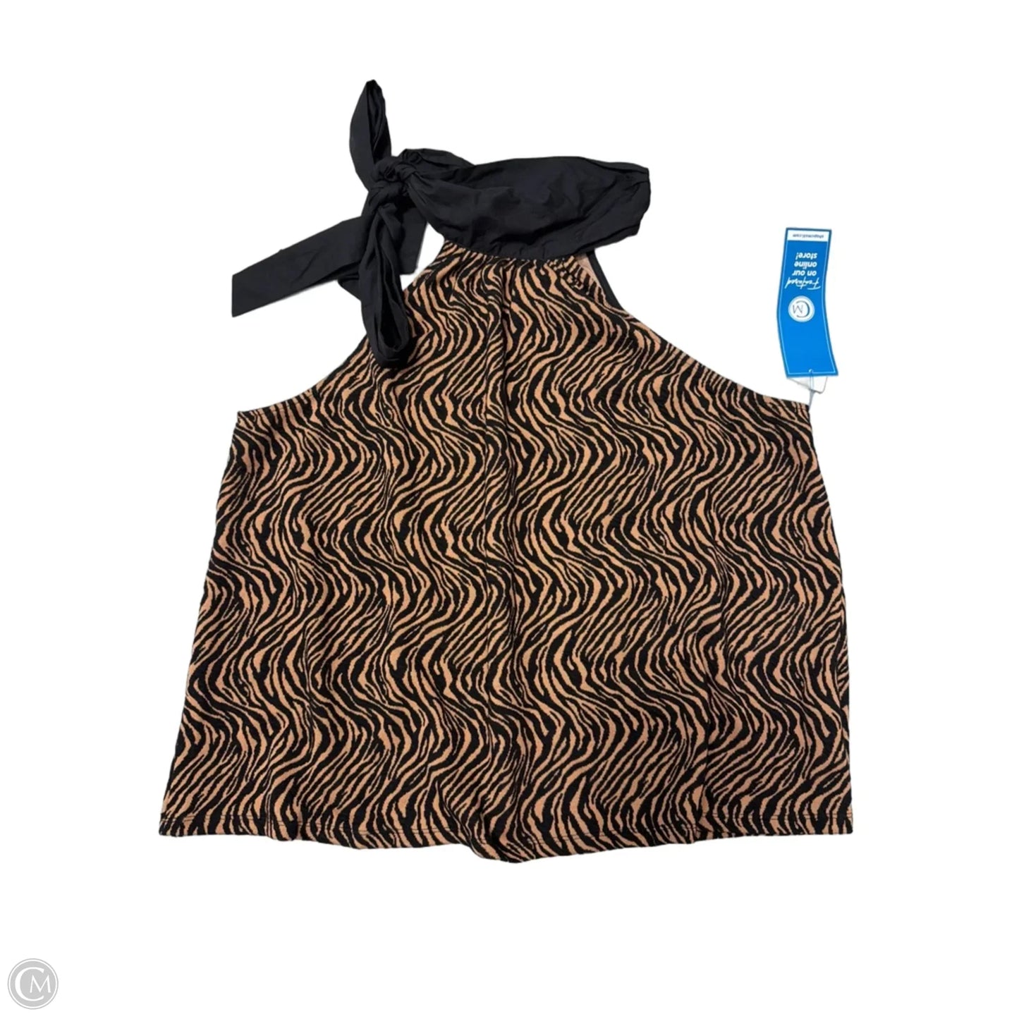 New! Top Sleeveless By Anthropologie In Animal Print, Size: 2x