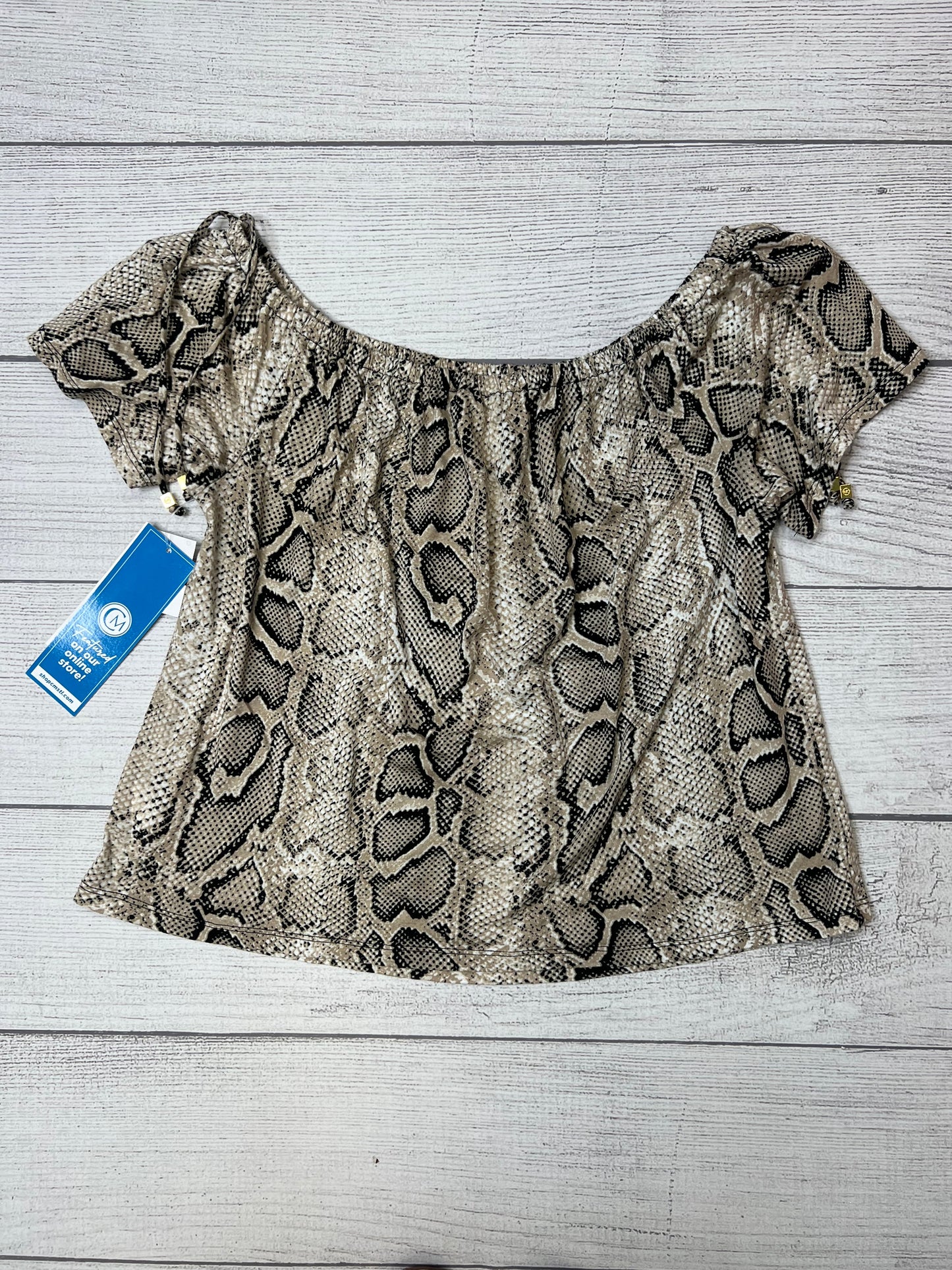 Top Short Sleeve Designer By Michael Kors  Size: L