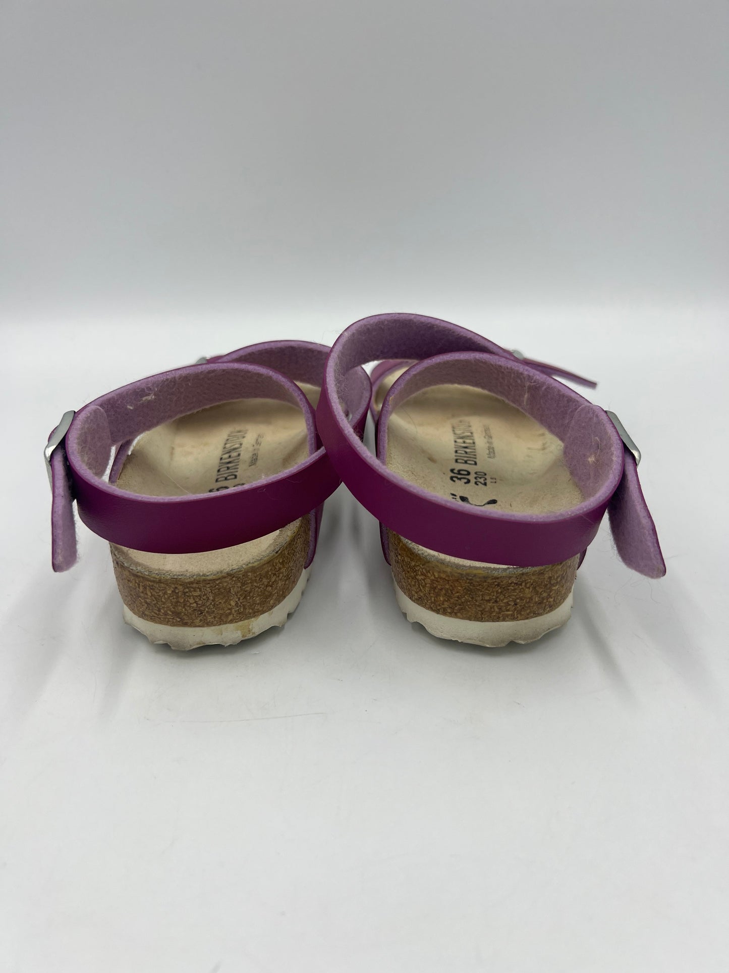 Purple Shoes Designer Birkenstock, Size 6