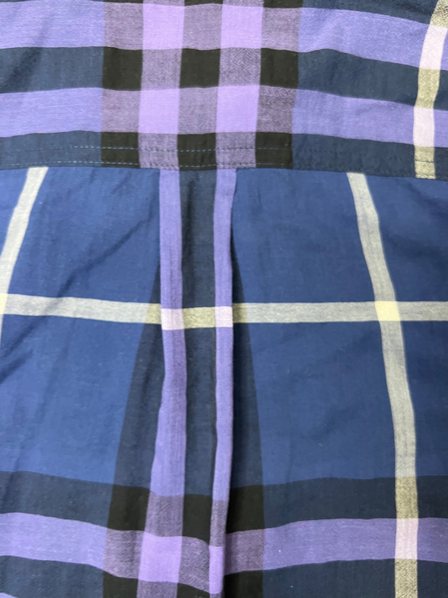 Burberry Blue Popover Long Sleeve  Size M