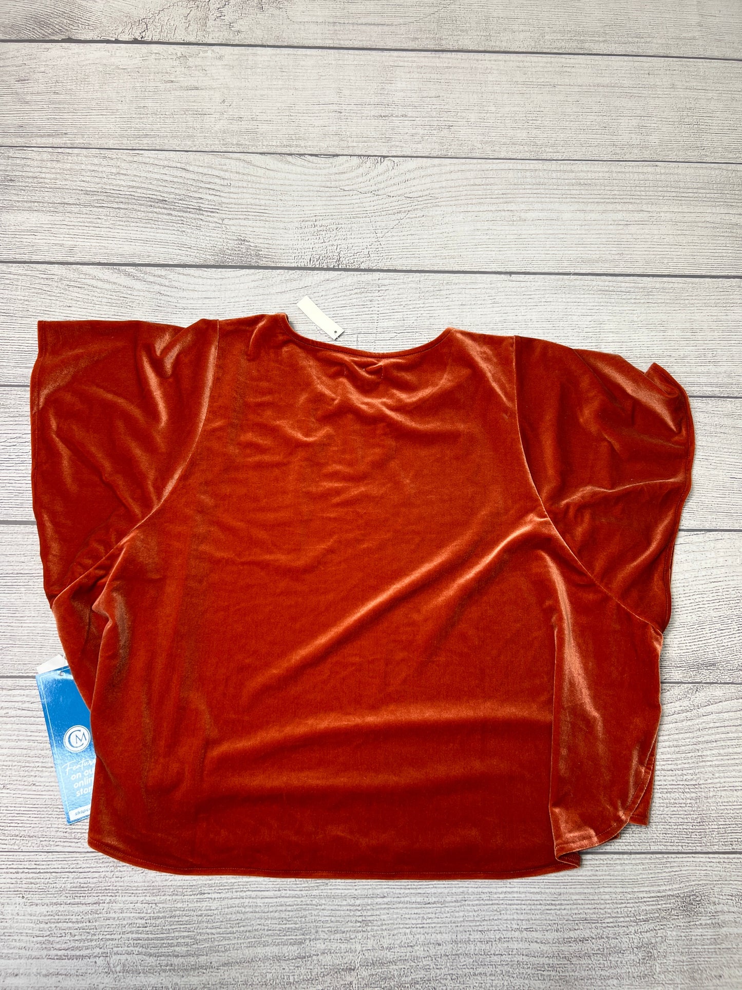 Orange Top Short Sleeve Madewell, Size 3x