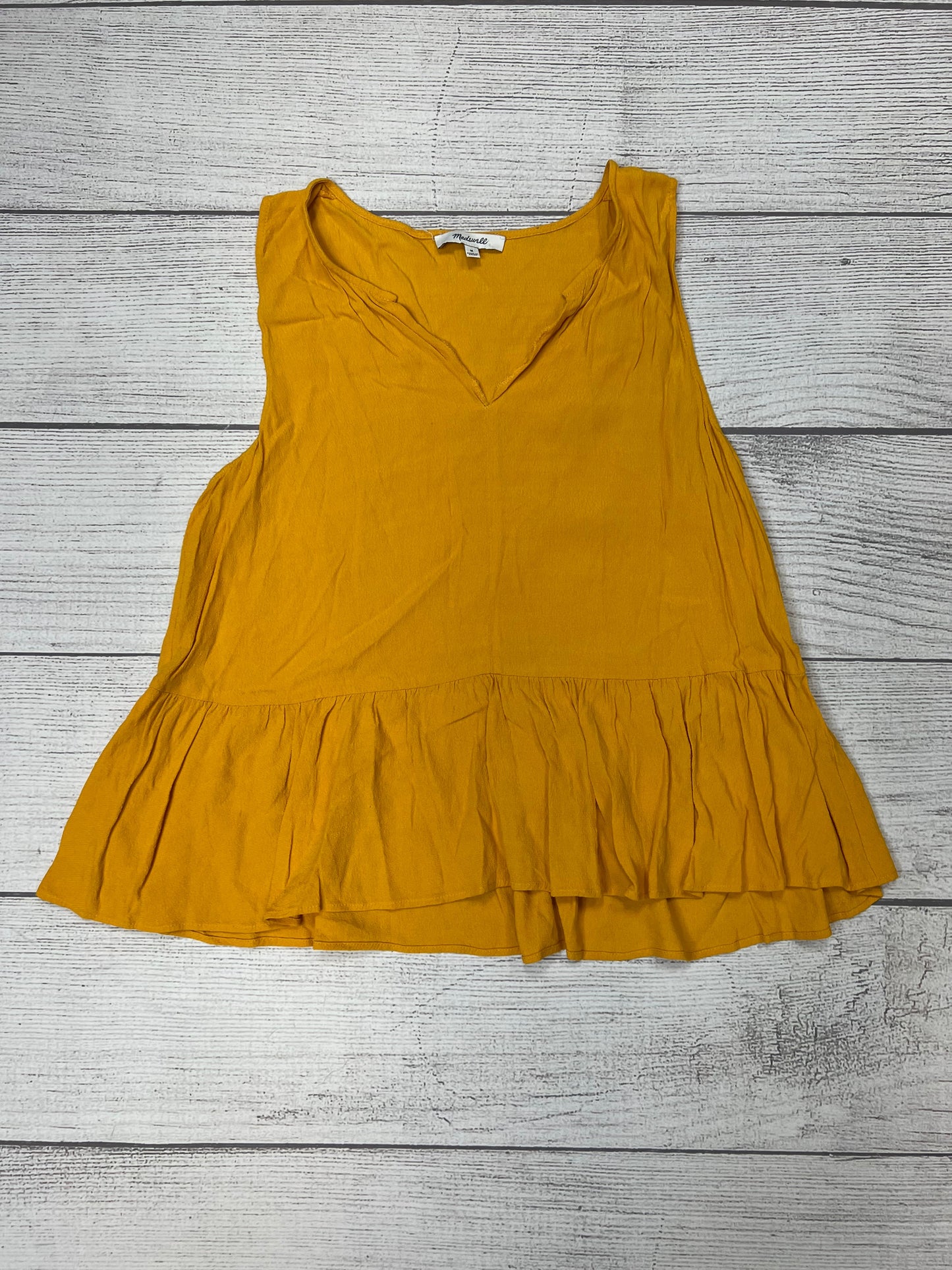 Yellow Top Sleeveless Madewell, Size M