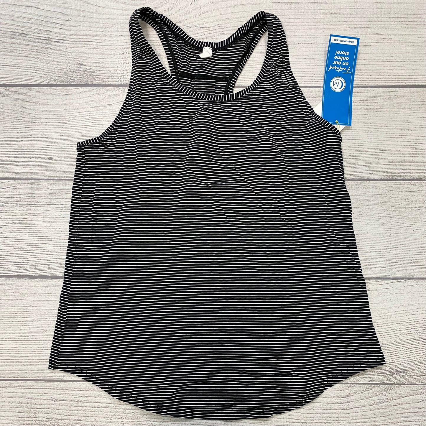 Black White Athletic Tank Top Lululemon, Size M