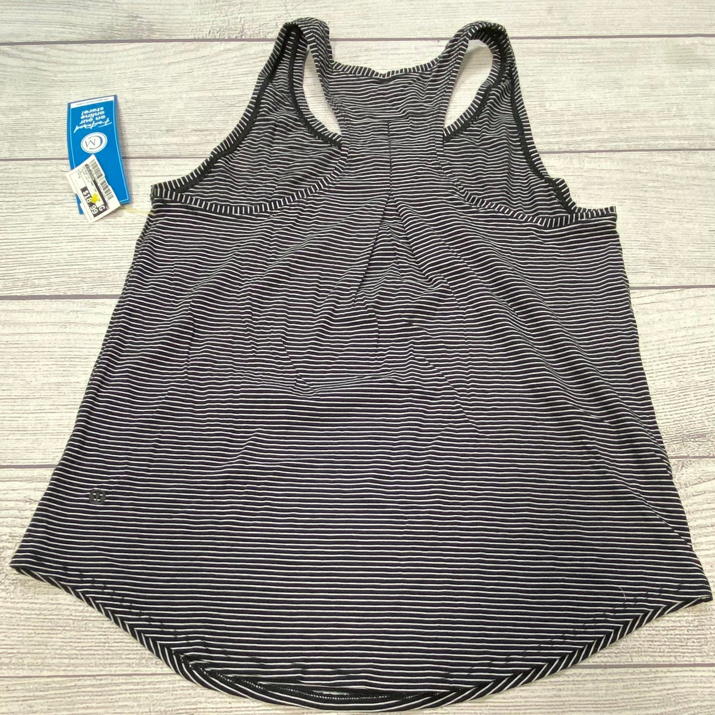 Black White Athletic Tank Top Lululemon, Size M