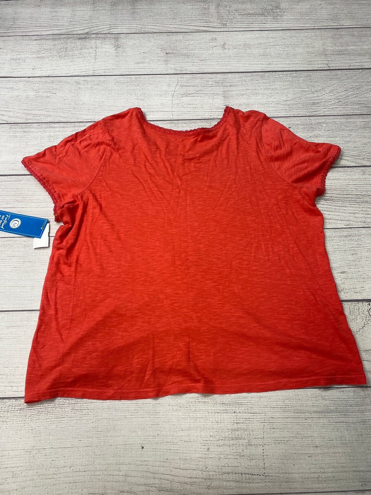 Red Top Short Sleeve Talbots, Size 2x