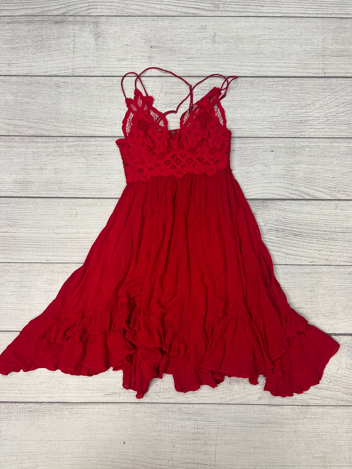 Dress Casual Short By Free People In Red, Size: Xs