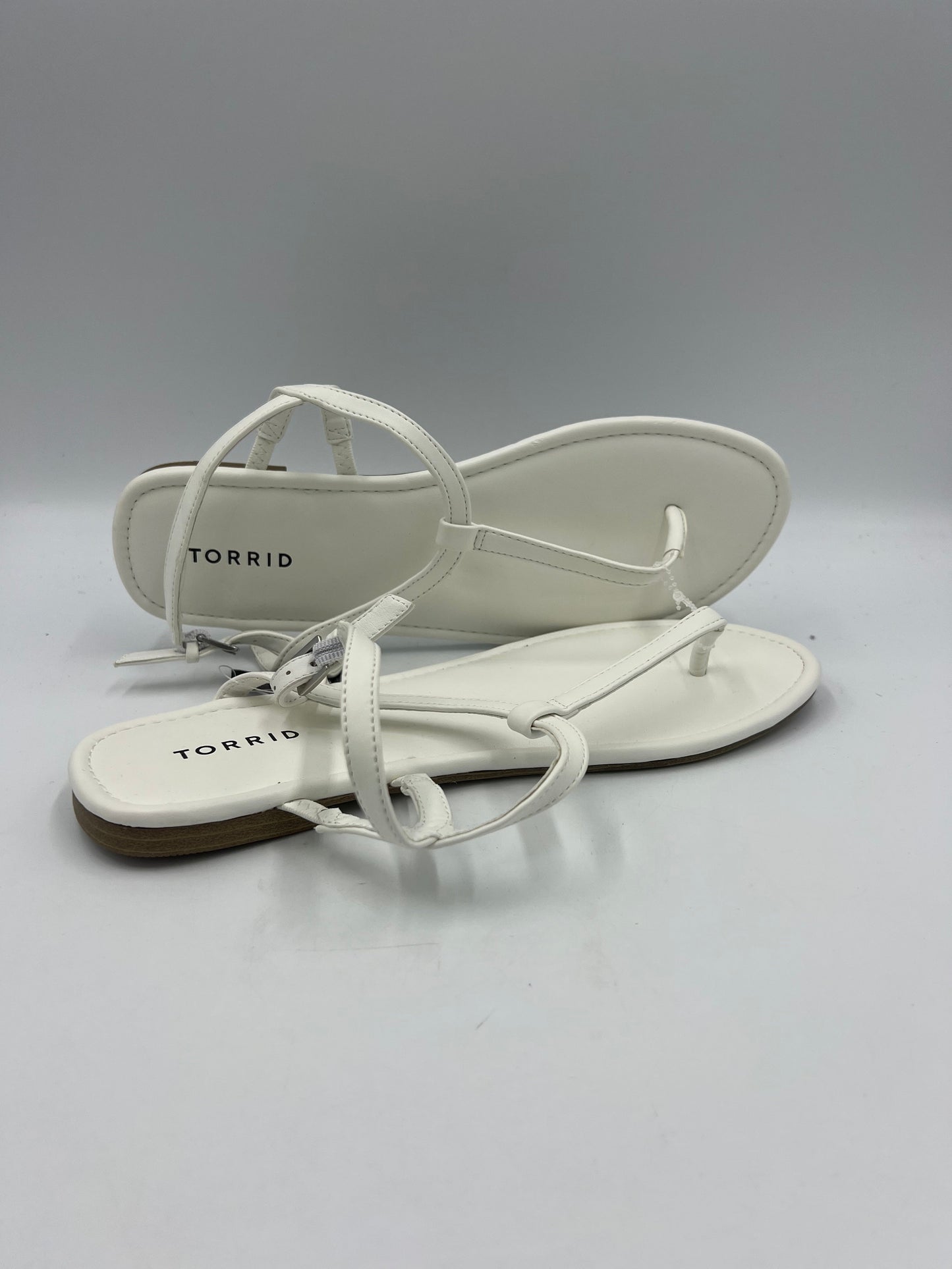 New! Sandals Flats By Torrid In White, Size: 11