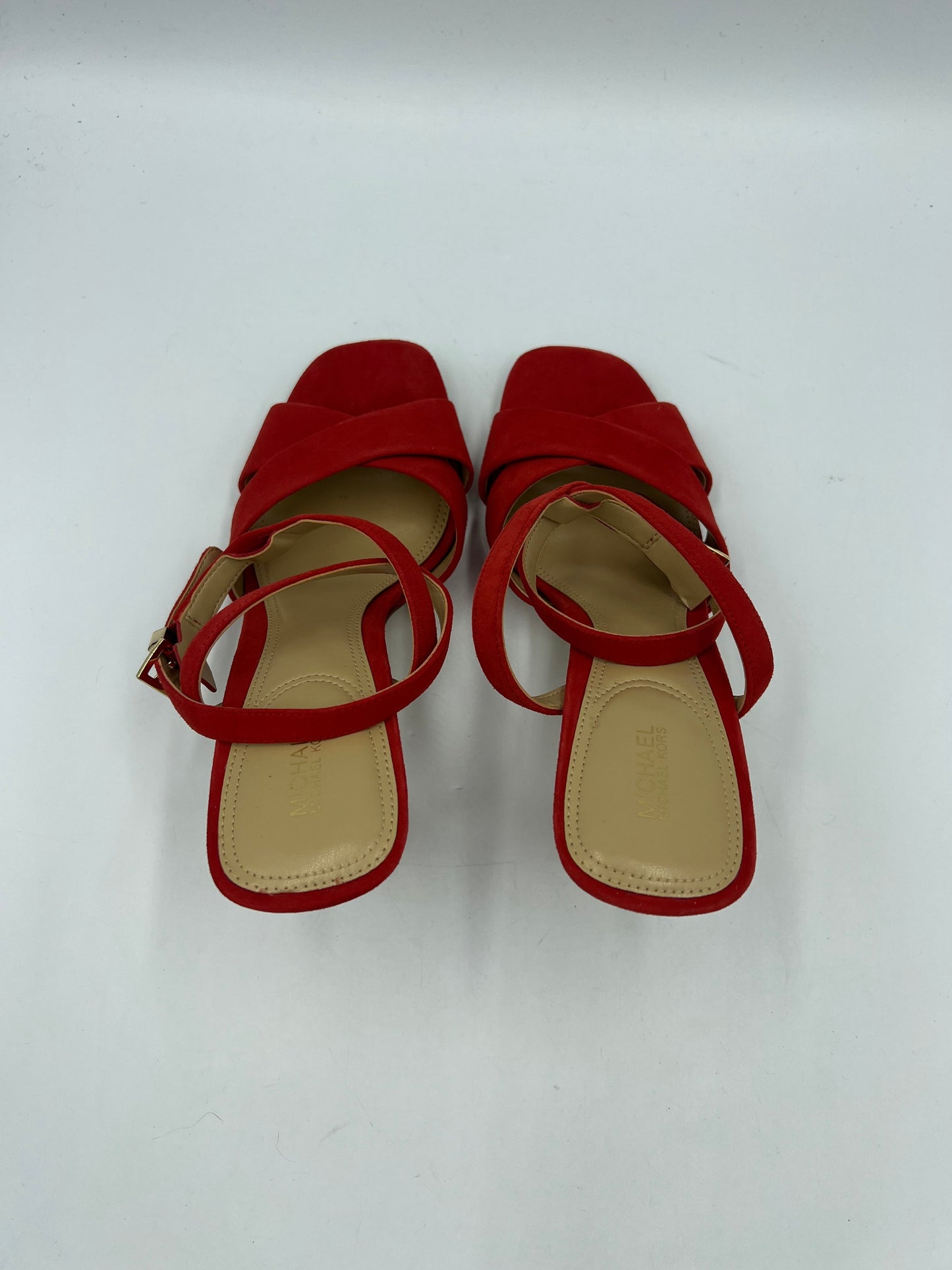 Like New! Shoes Designer By Michael Kors In Red, Size: 10