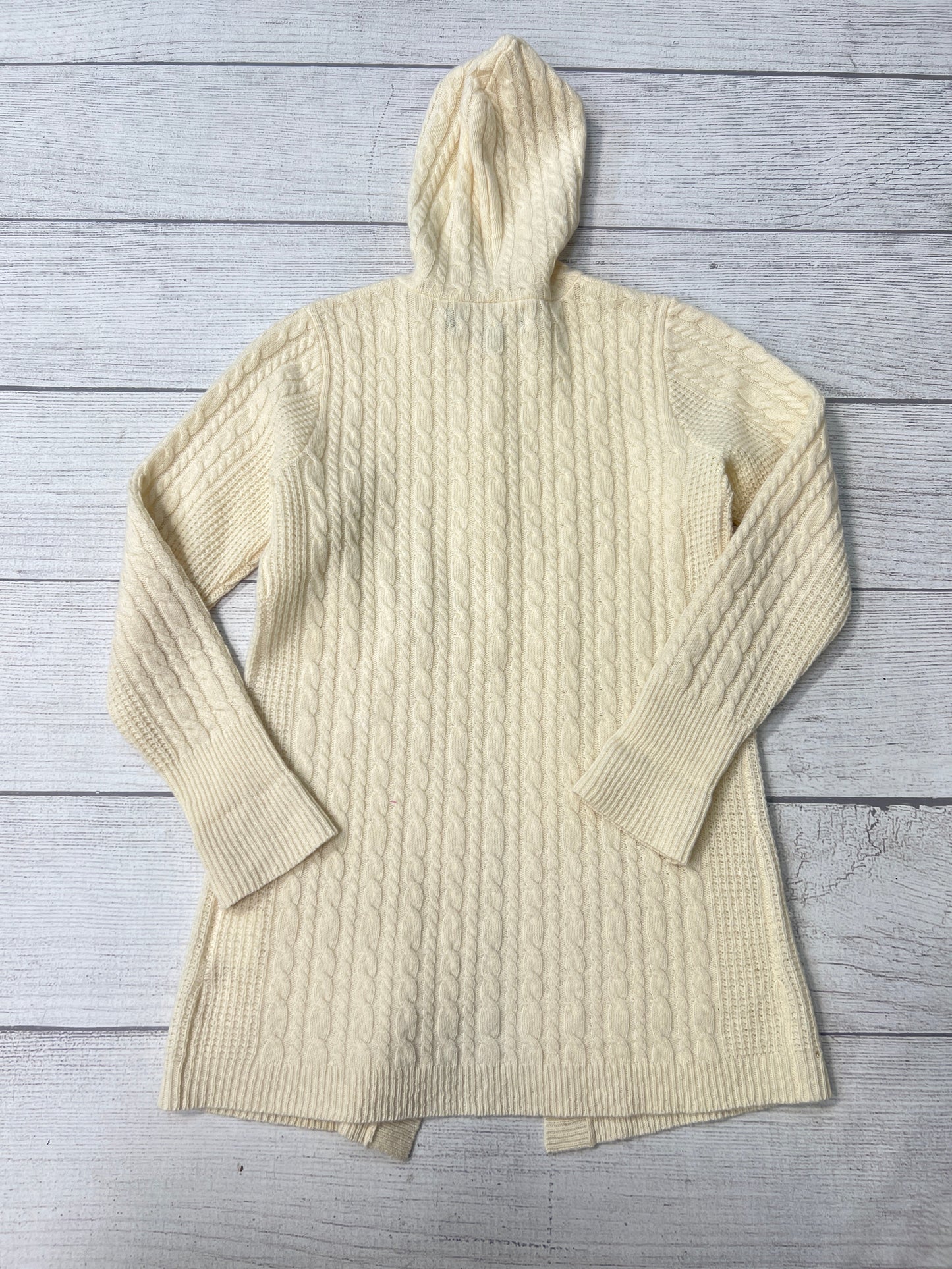 Sweater Cardigan By Vineyard Vines In Cream, Size: M