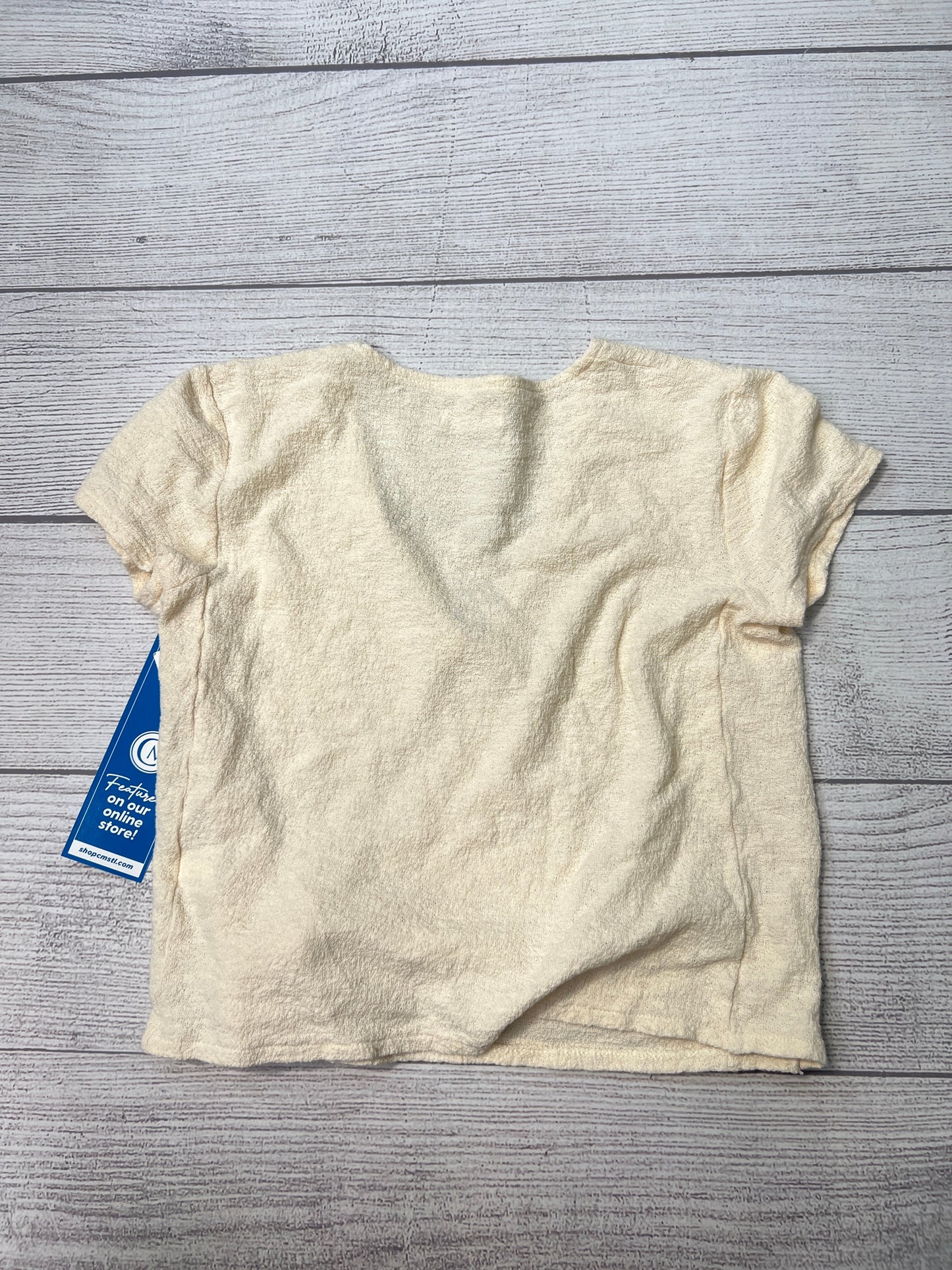 Top Short Sleeve By Madewell In Cream, Size: S