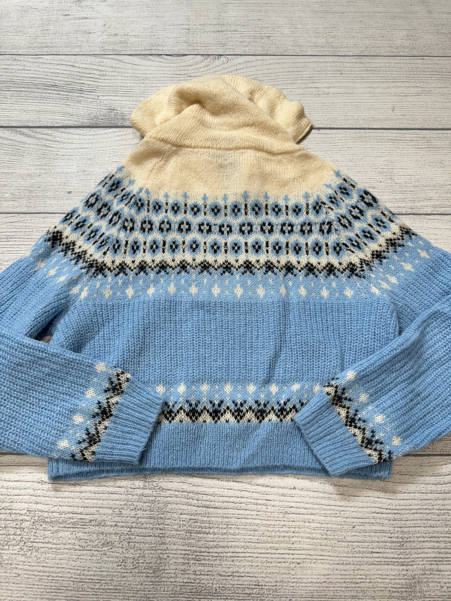 Sweater By J. Crew In Blue & White, Size: Xs