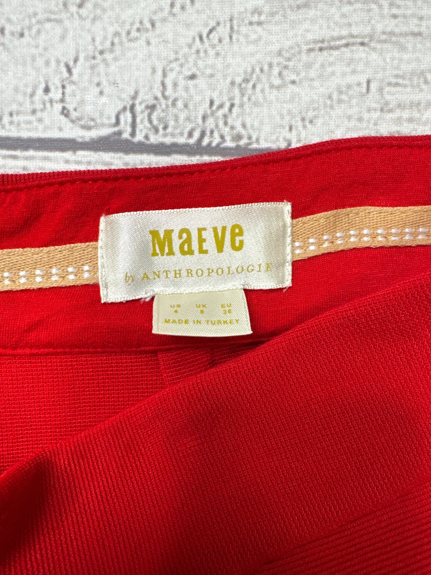 Skirt Mini & Short By Maeve In Red, Size: 4