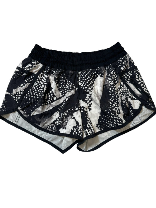 Athletic Shorts By Lululemon In Black & White, Size: M