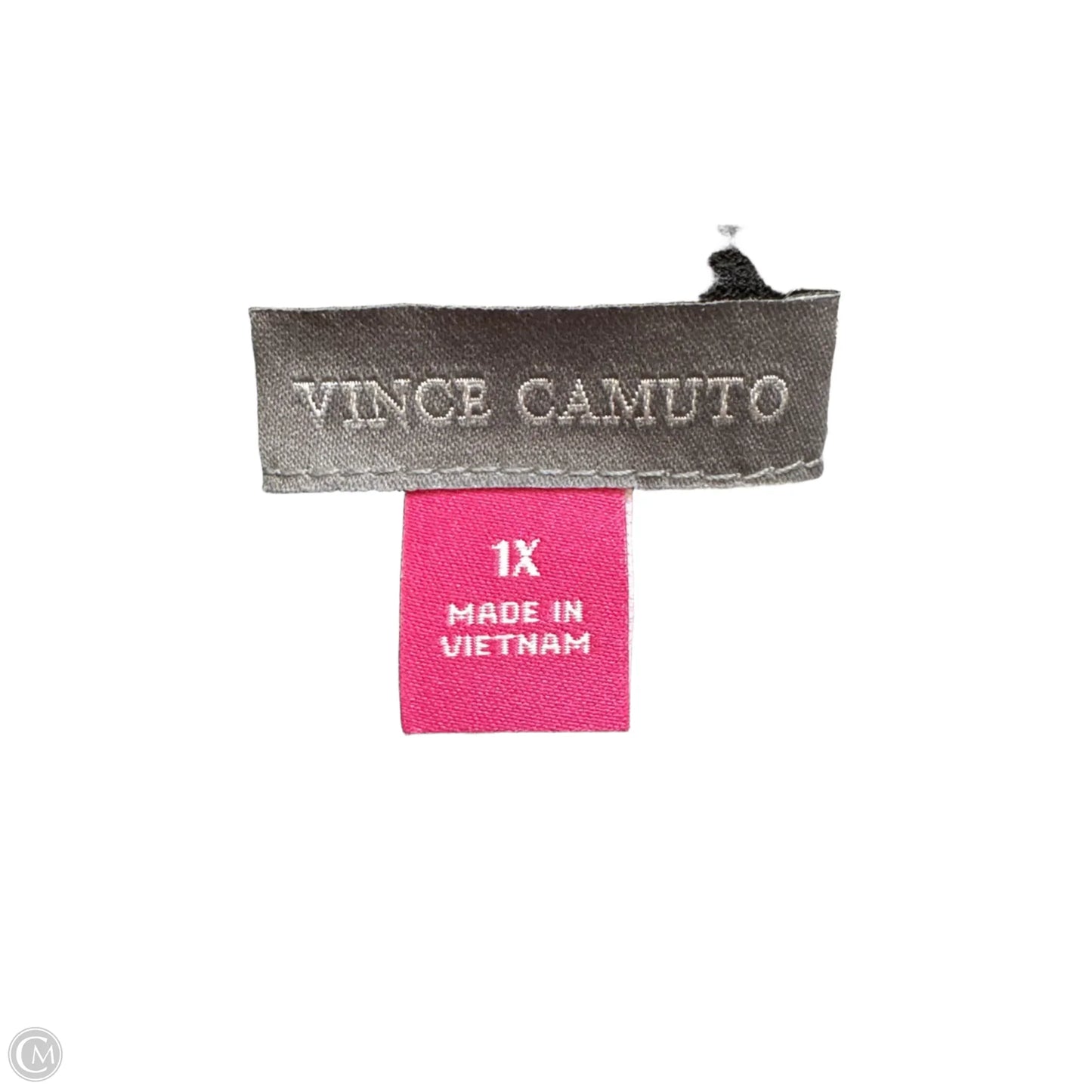 Top Short Sleeve By Vince Camuto In Black & White, Size: 1x