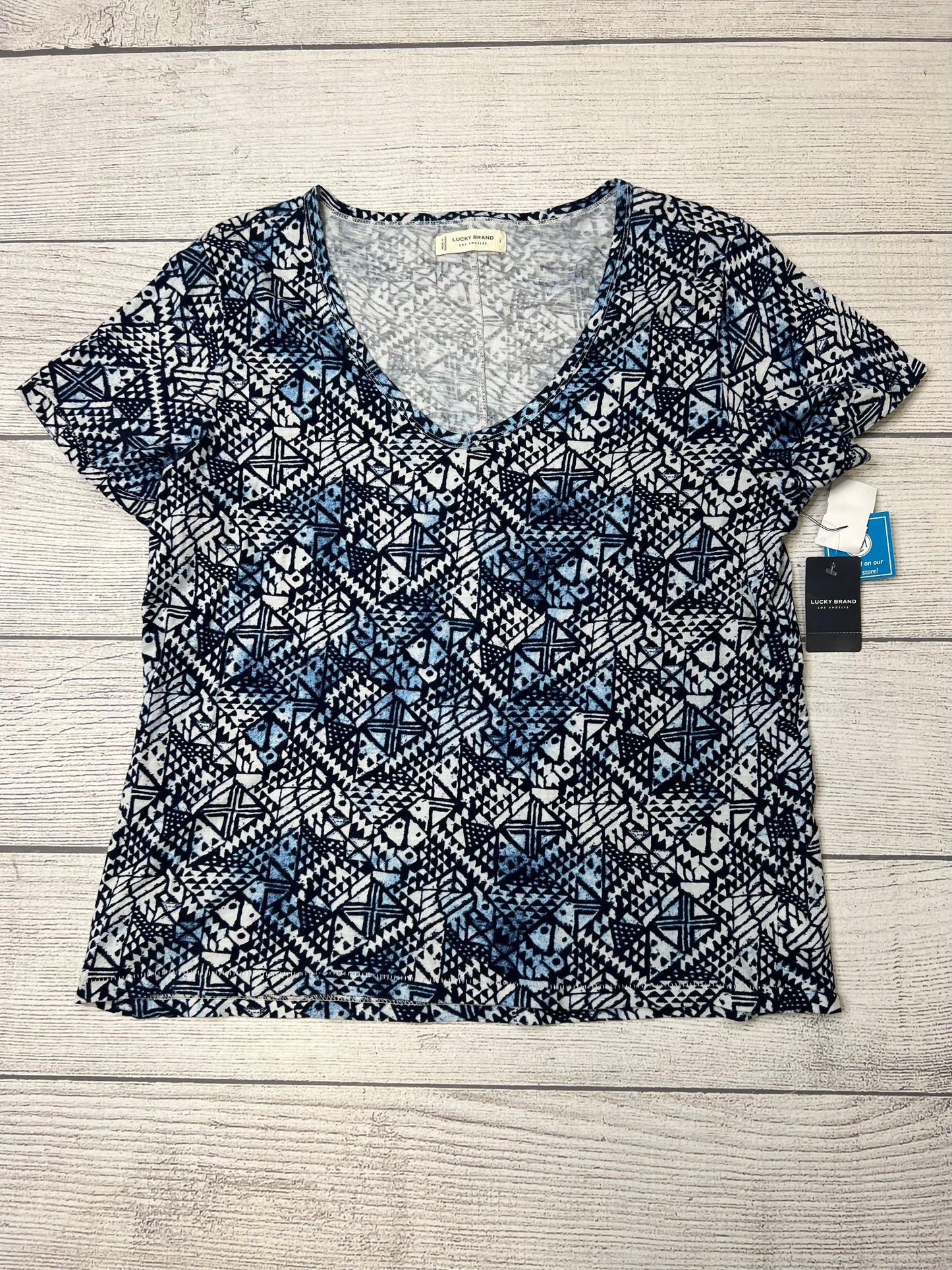 Top Short Sleeve By Lucky Brand  Size: L