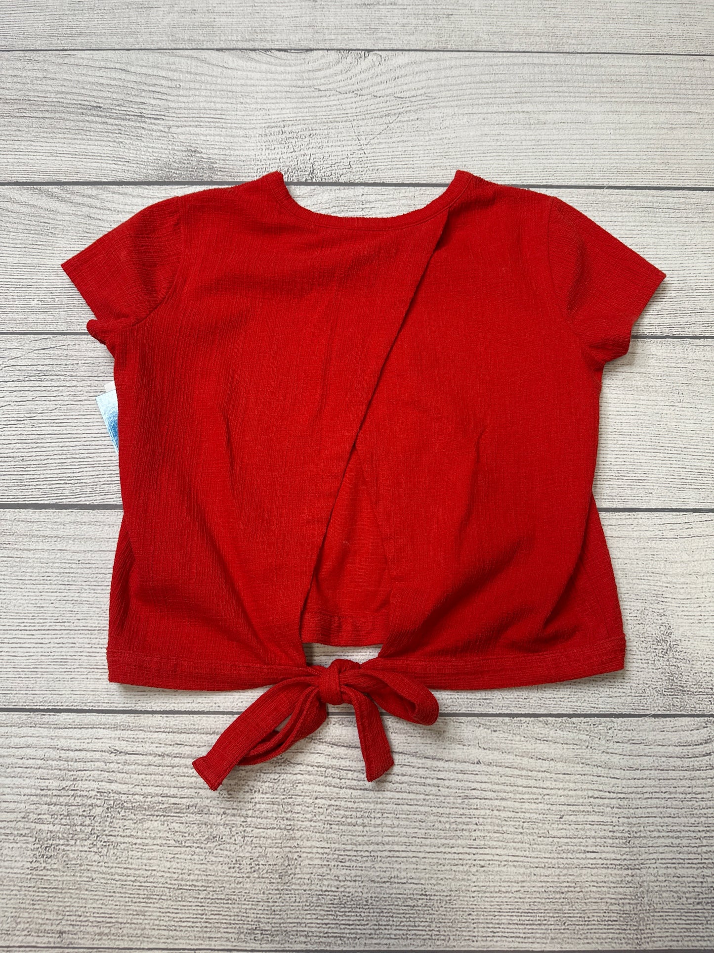 Red Top Short Sleeve Madewell, Size Xs