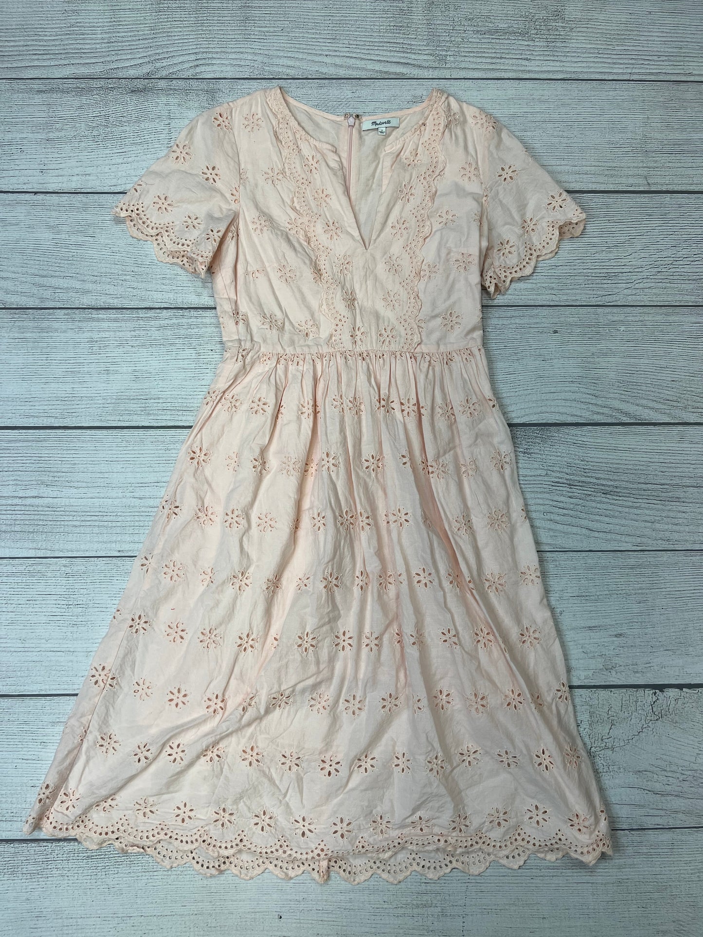 Peach Dress Casual Short Madewell, Size Xs