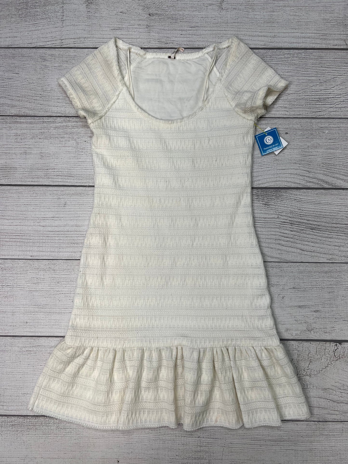 White Dress Casual Short Free People, Size M