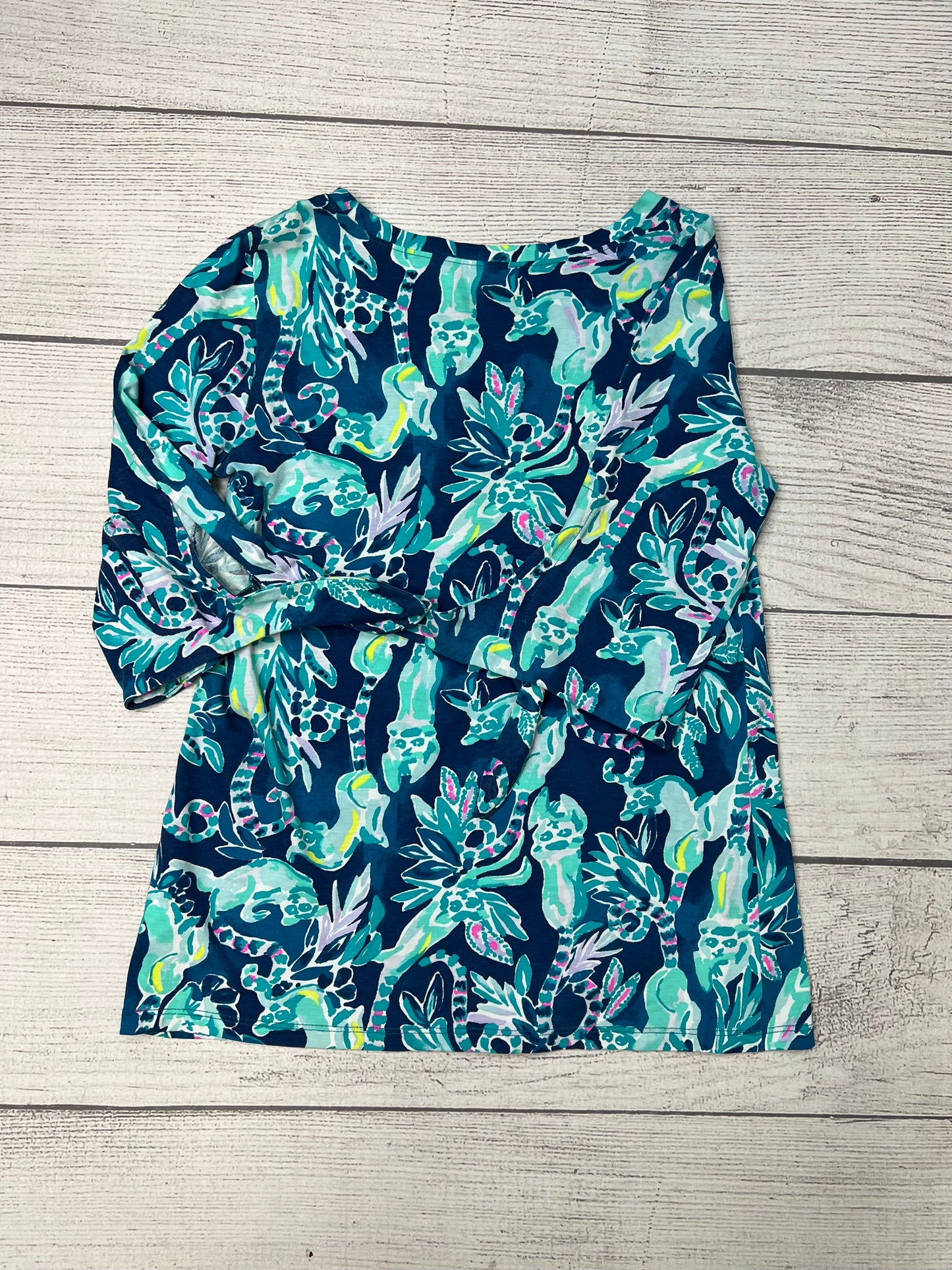 Top Long Sleeve By Lilly Pulitzer In Blue, Size: Xs