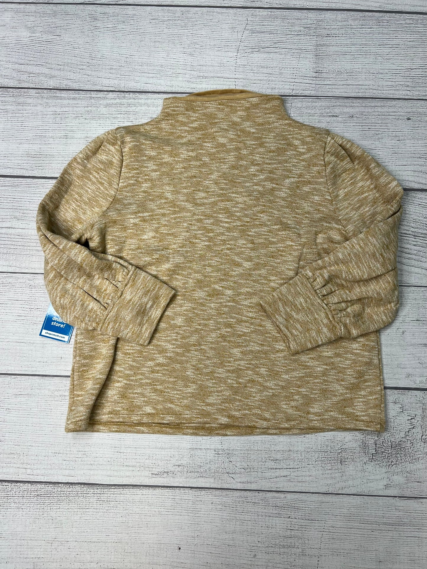 Top Long Sleeve By Madewell In Yellow, Size: L