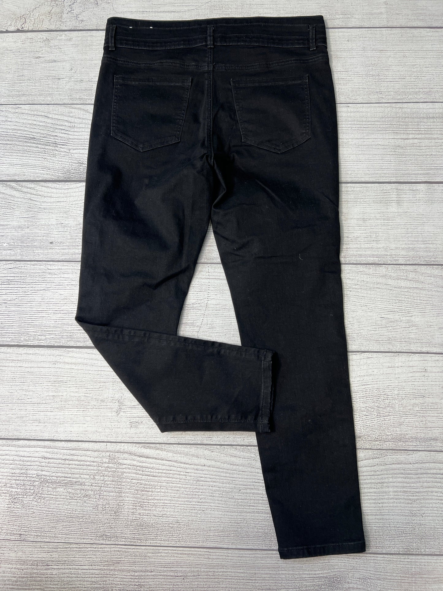 Jeans Skinny By Ann Taylor In Black, Size: 14