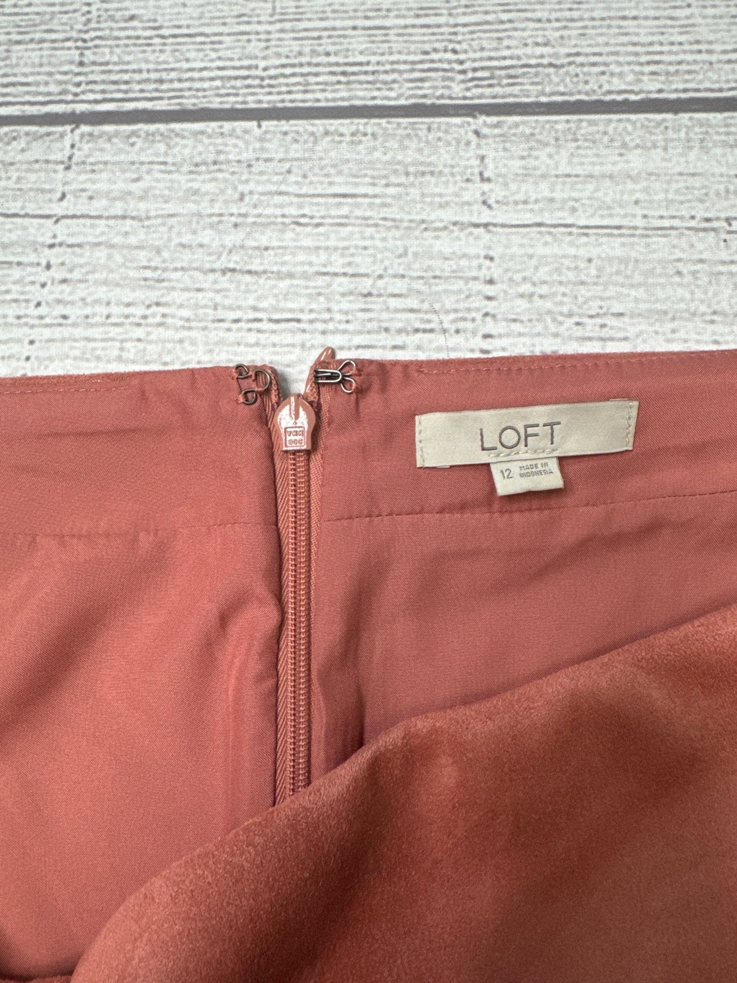 Skirt Mini & Short By Loft In Coral, Size: 12