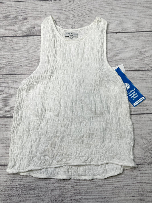 Top Sleeveless By Madewell In White, Size: Xl