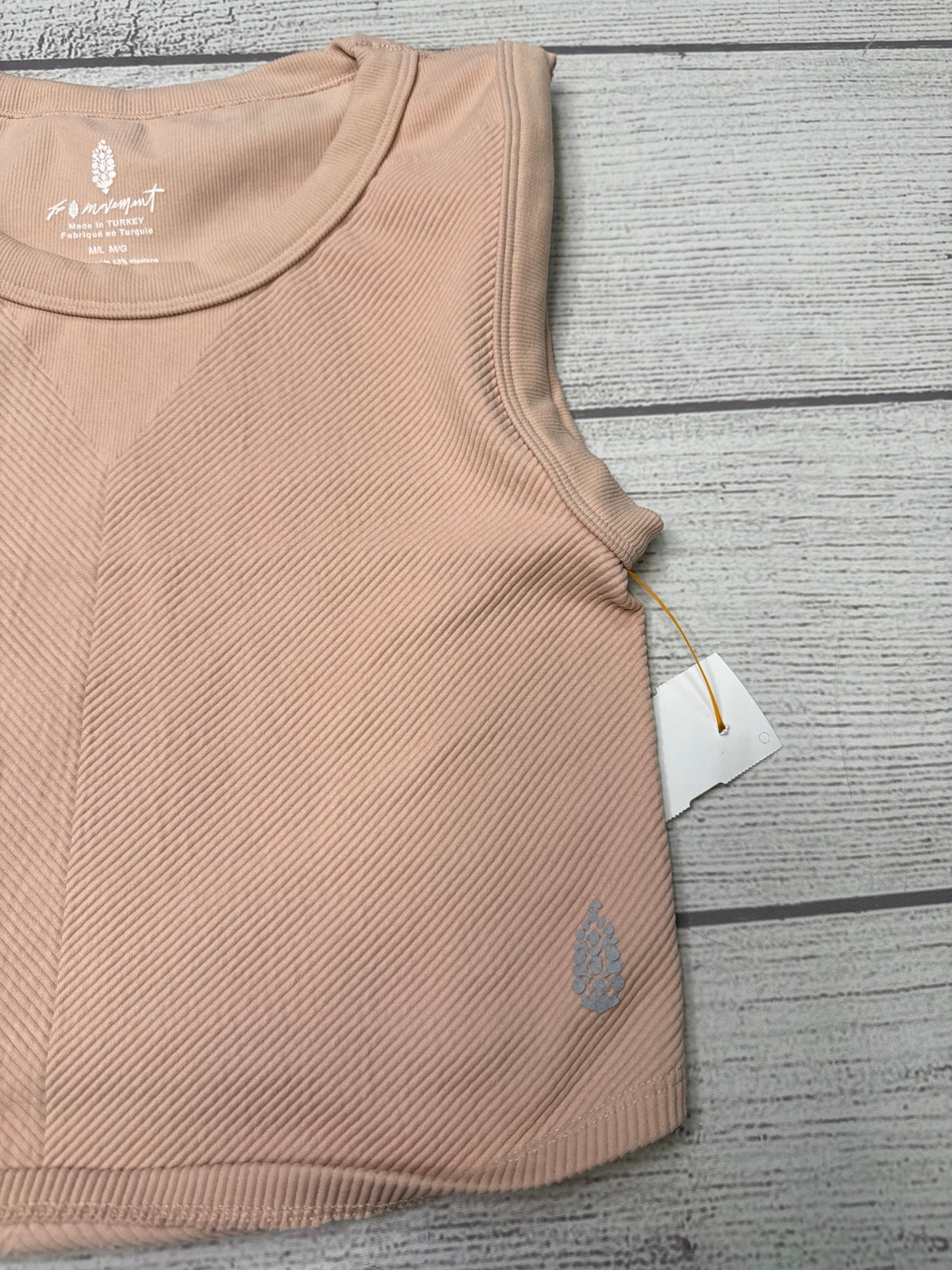 Athletic Tank Top By Free People In Peach, Size: M