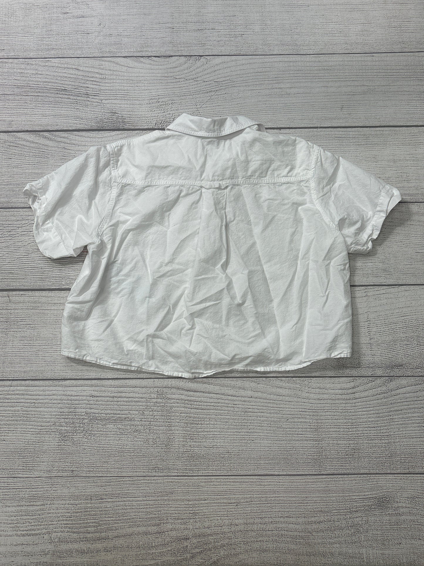 Blouse Short Sleeve By Madewell In White, Size: Xxs