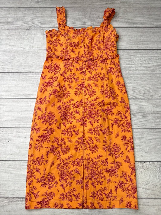 Dress Casual Maxi By Anthropologie In Orange, Size: Xl