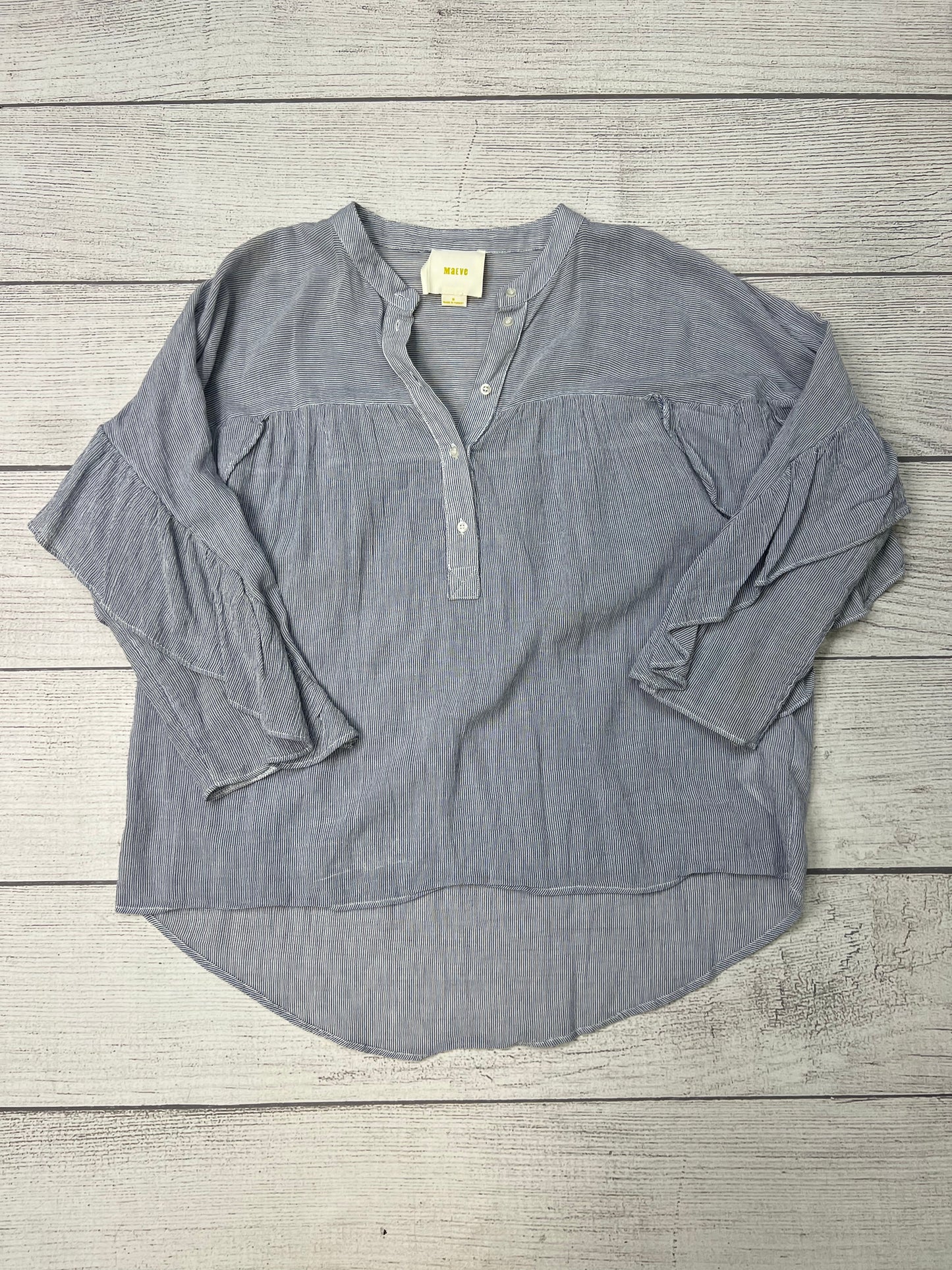 Blue Top Long Sleeve Maeve, Size M