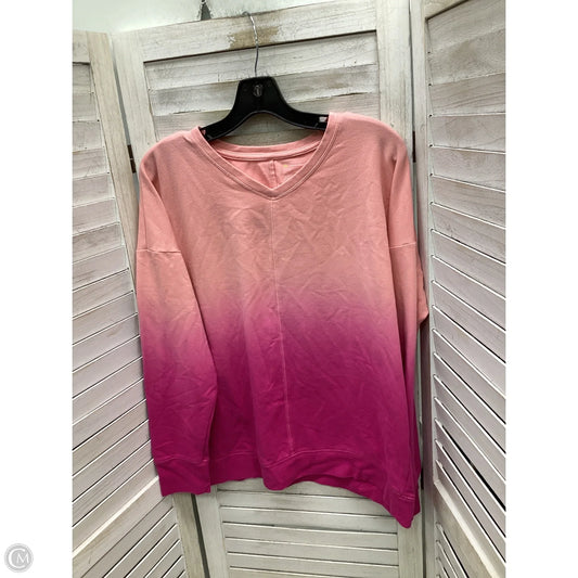 Sweatshirt Crewneck By Tek Gear In Tie Dye Print, Size: M