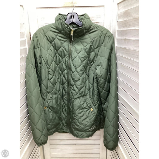 Coat Puffer & Quilted By Eddie Bauer In Green, Size: M